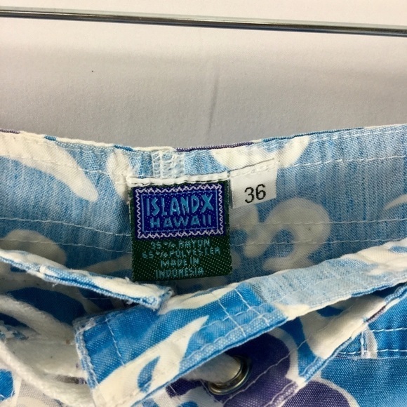 Vintage 90’s Island X Hawaii Tropical Board Shorts Size 36 - Picture 6 of 6